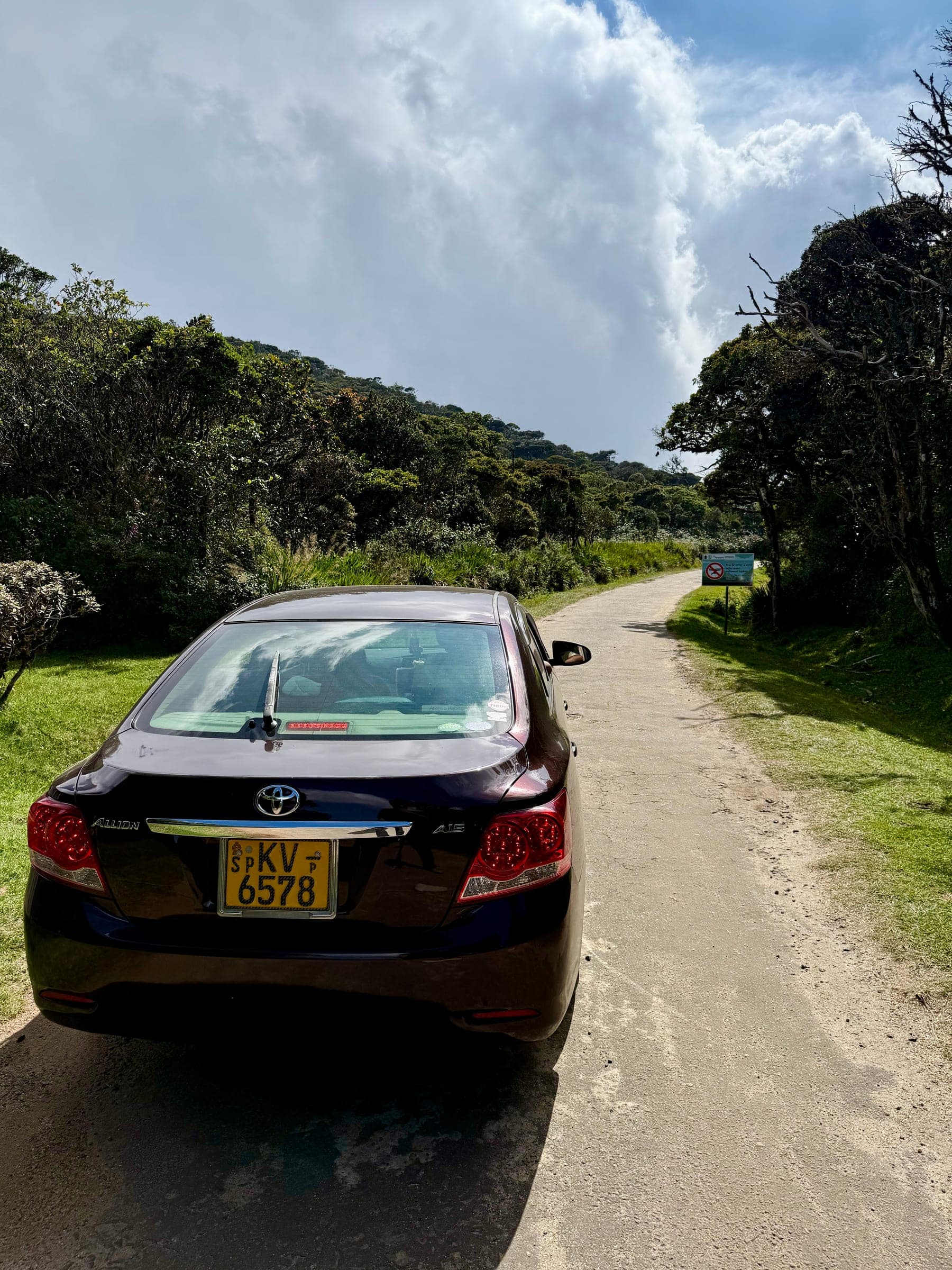 The villa's car on a country road